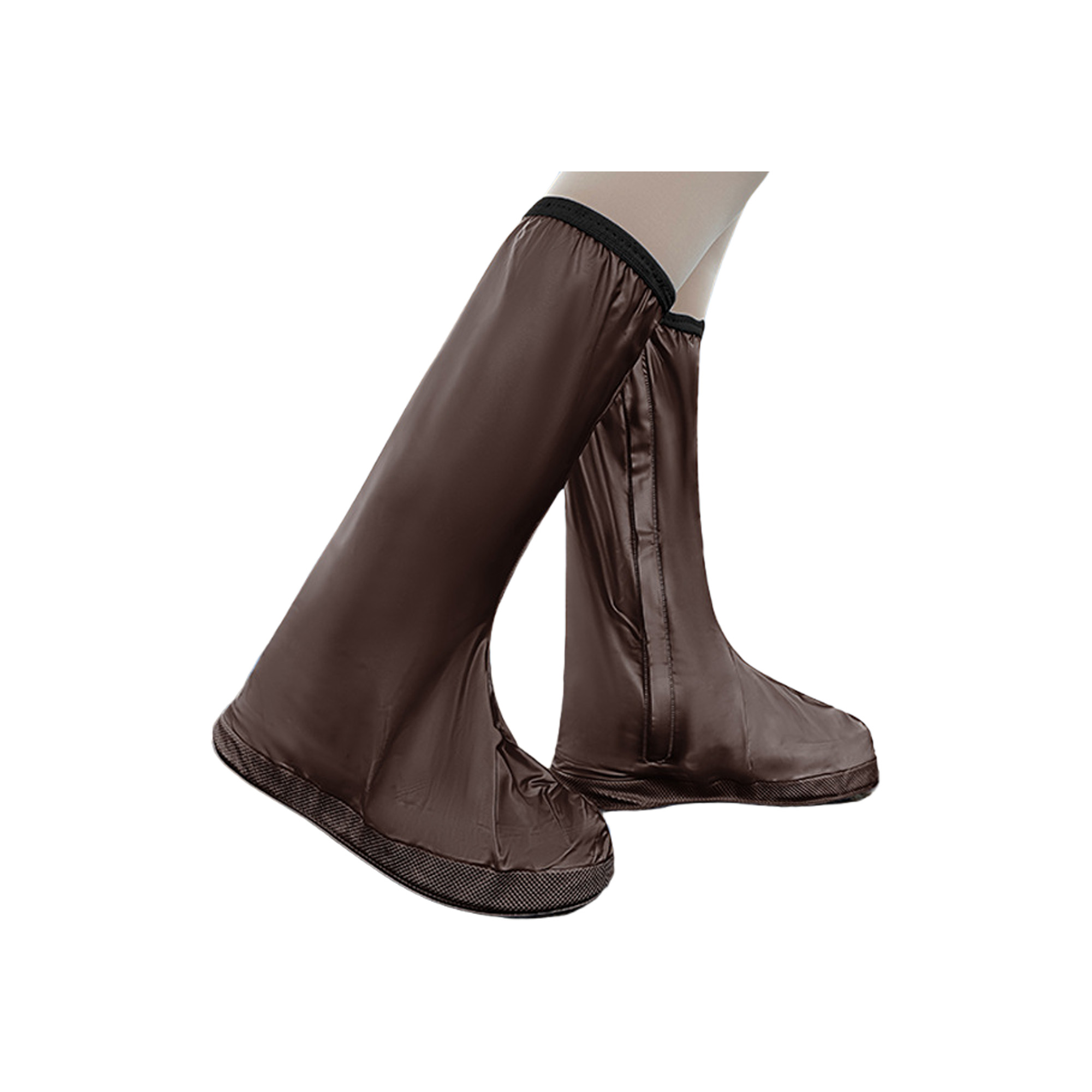 PVC High-Cut Waterproof Non-Slip Rain Shoe Covers 4