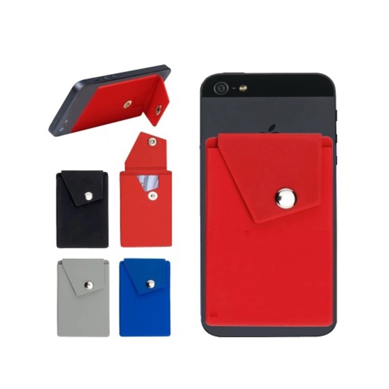 Silicone Phone Wallet With Button 2