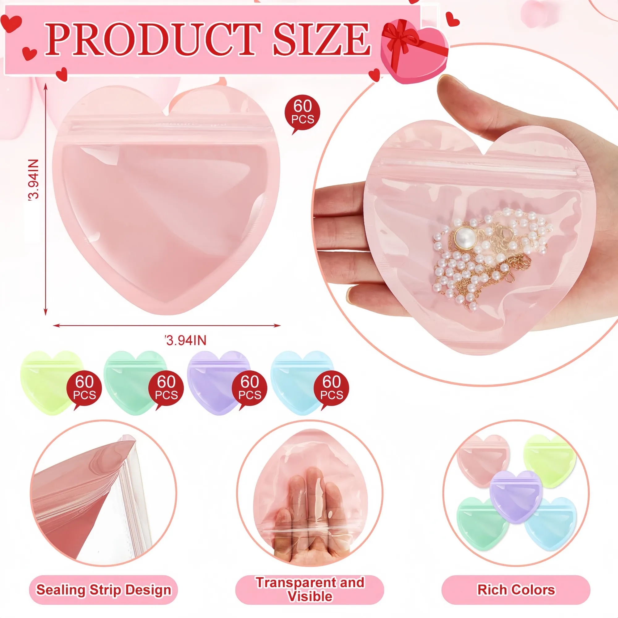 Heart Shaped Ziplock Bag 5