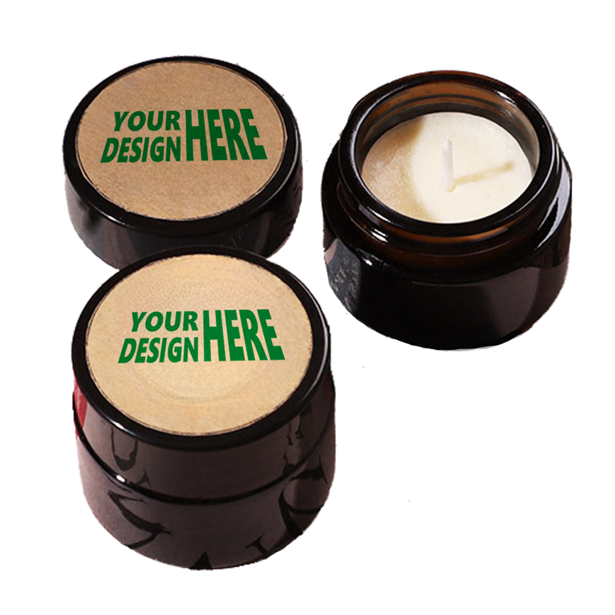 MOQ 50 Custom Vintage Scented Tealight Candle Set 2