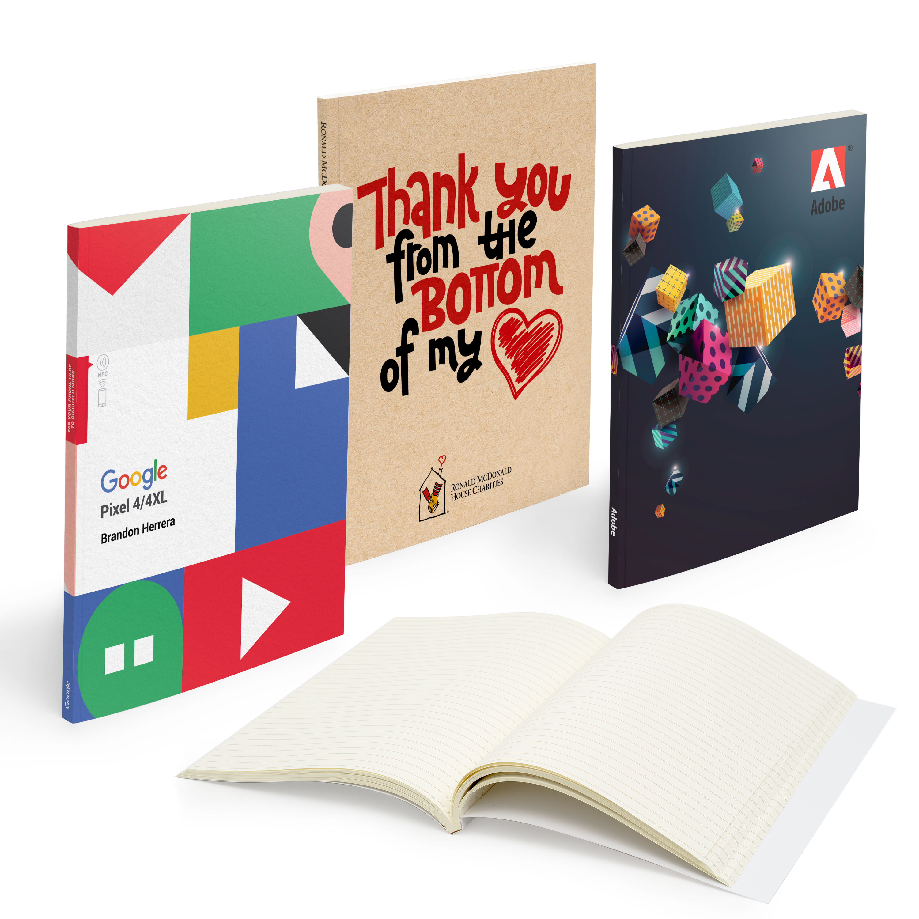 Mighty Perfect Bound Notebook (7" X 9" With 150 Pages) 8