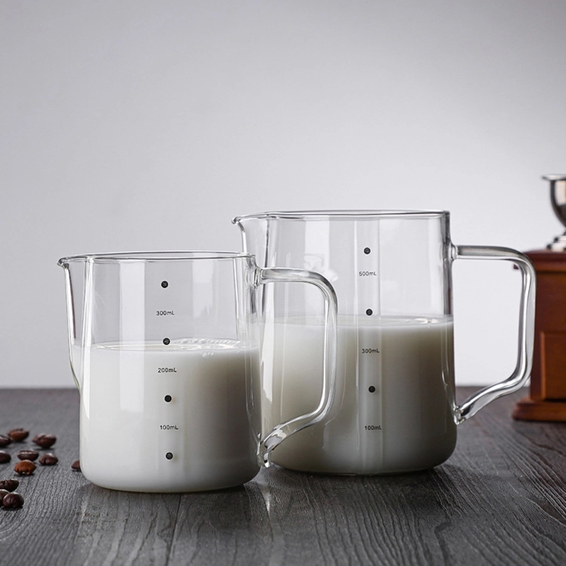 10/16 OZ. Glass Milk Frothing Pitcher Cup - Latte Art 13