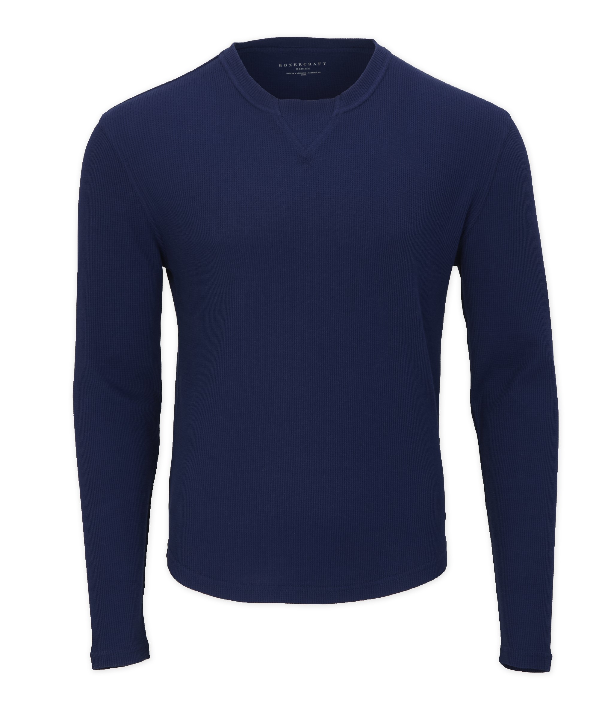 BOXERCRAFT  MEN'S WAFFLE KNIT LONG SLEEVE TEE 2