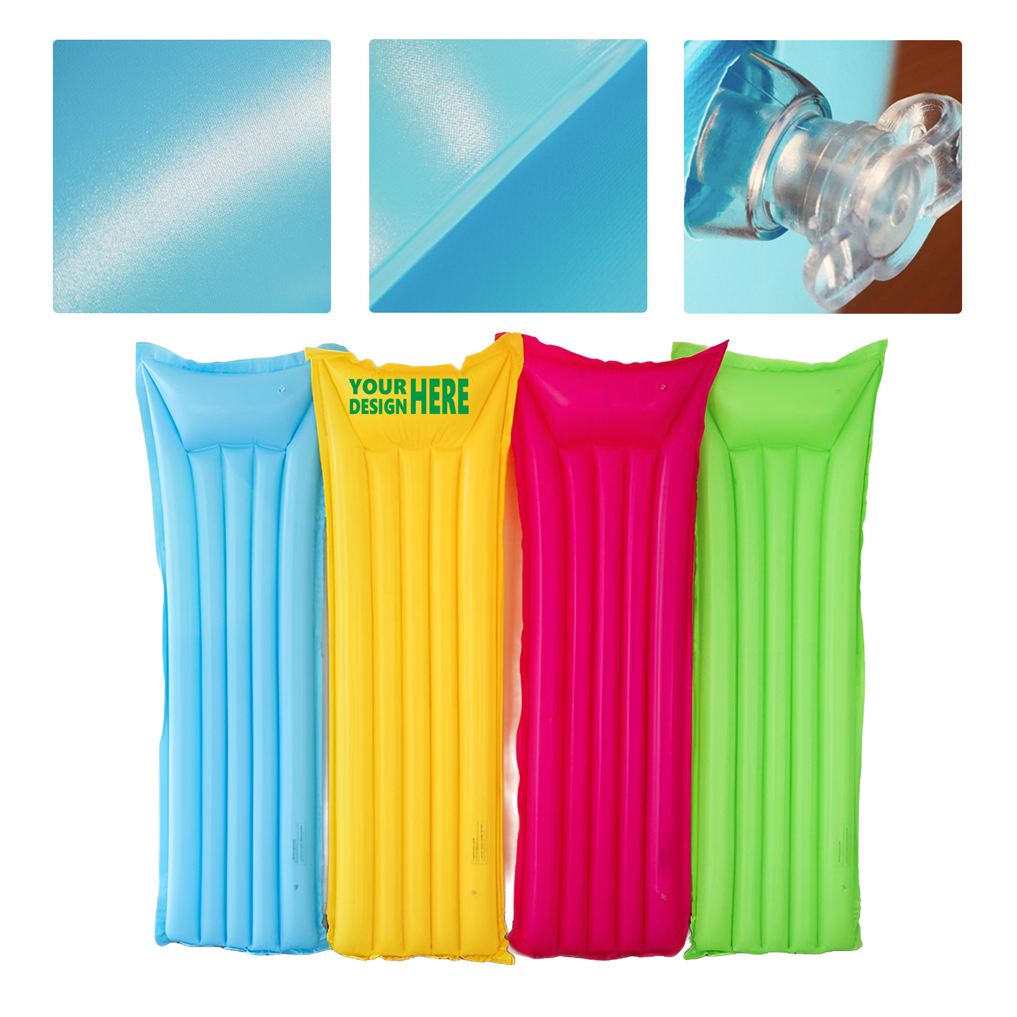 MOQ 50 Comfortable Inflatable Lounge Mattress for Poolside Fun 1