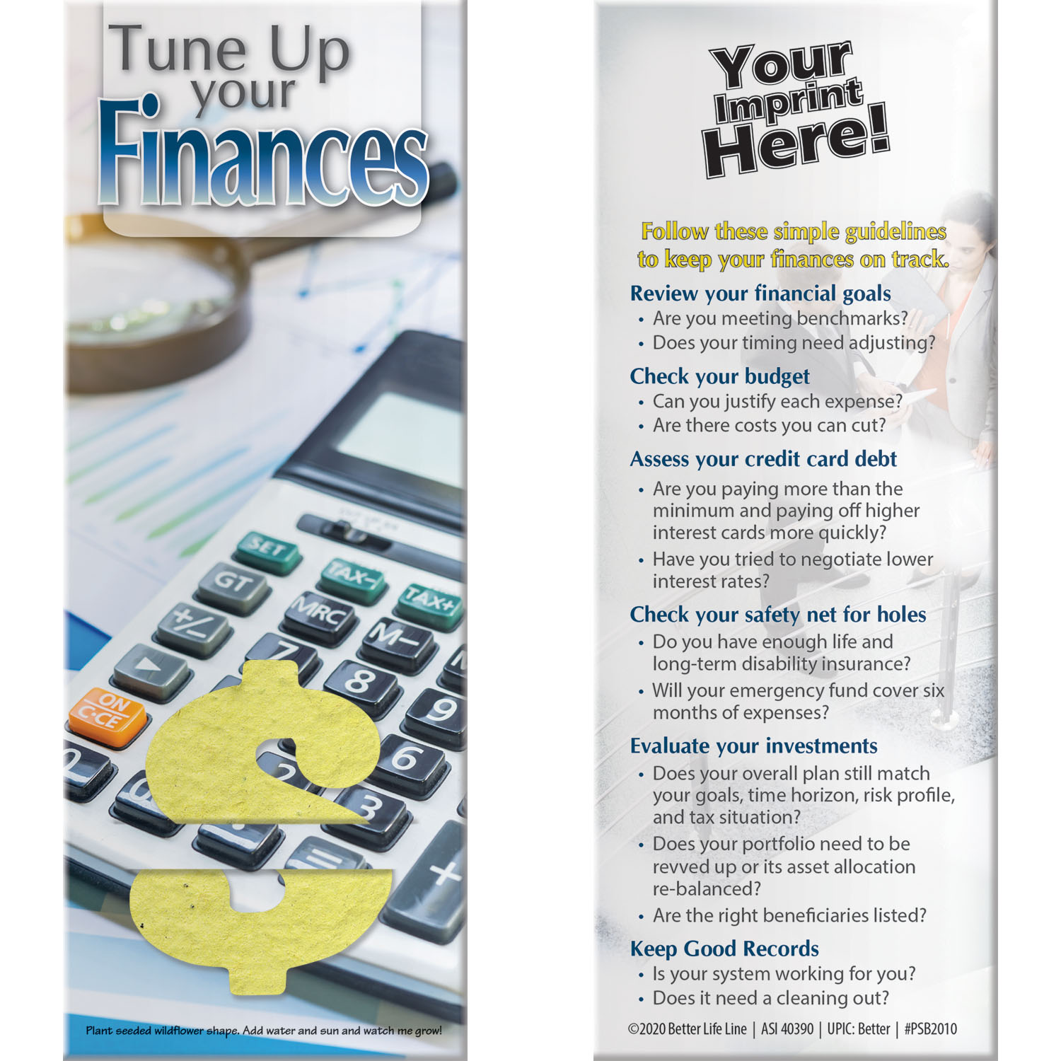 Plant-A-Shape Bookmark - Stock Awareness Designs 2