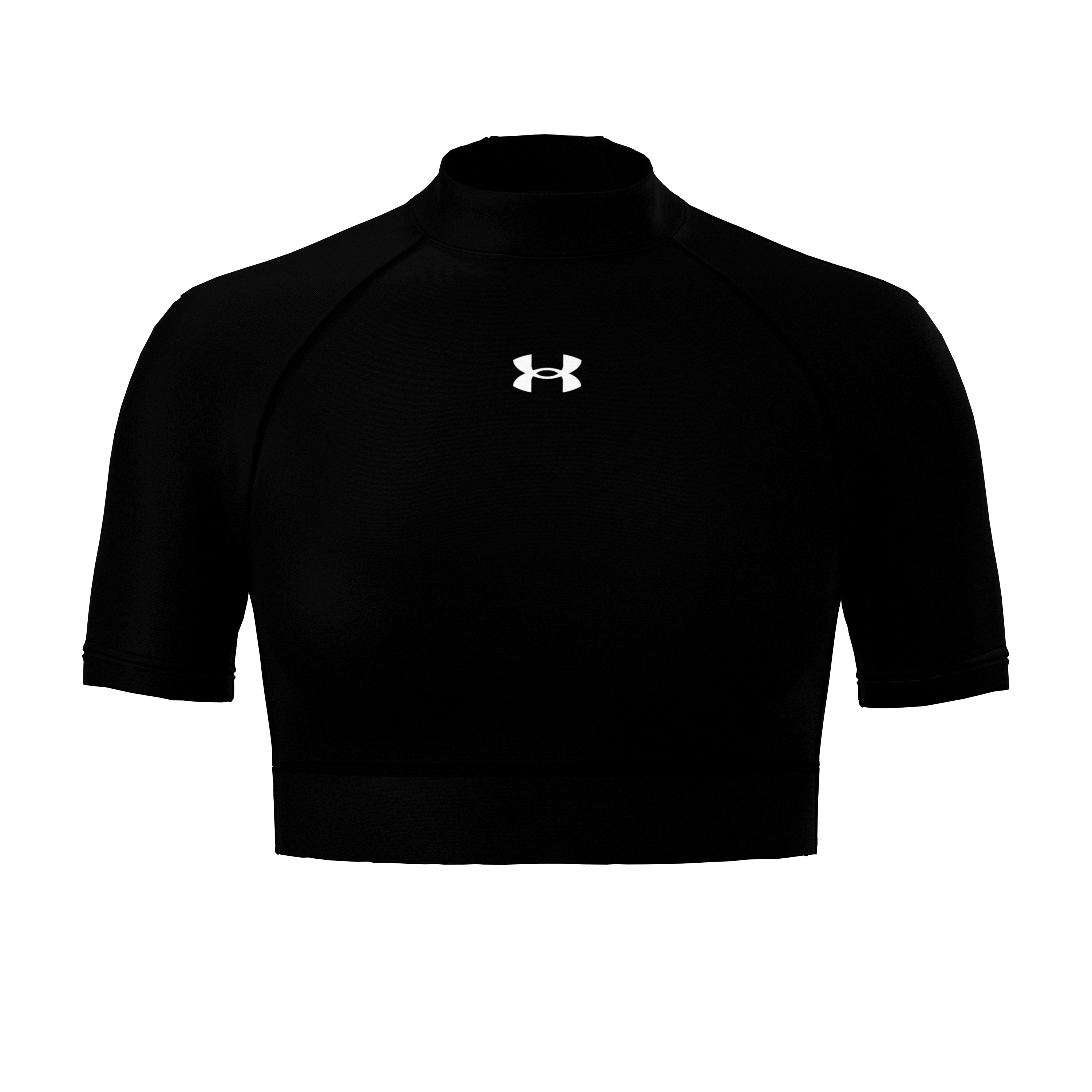 HeatGear Women's Crop Mock Short Sleeve 3
