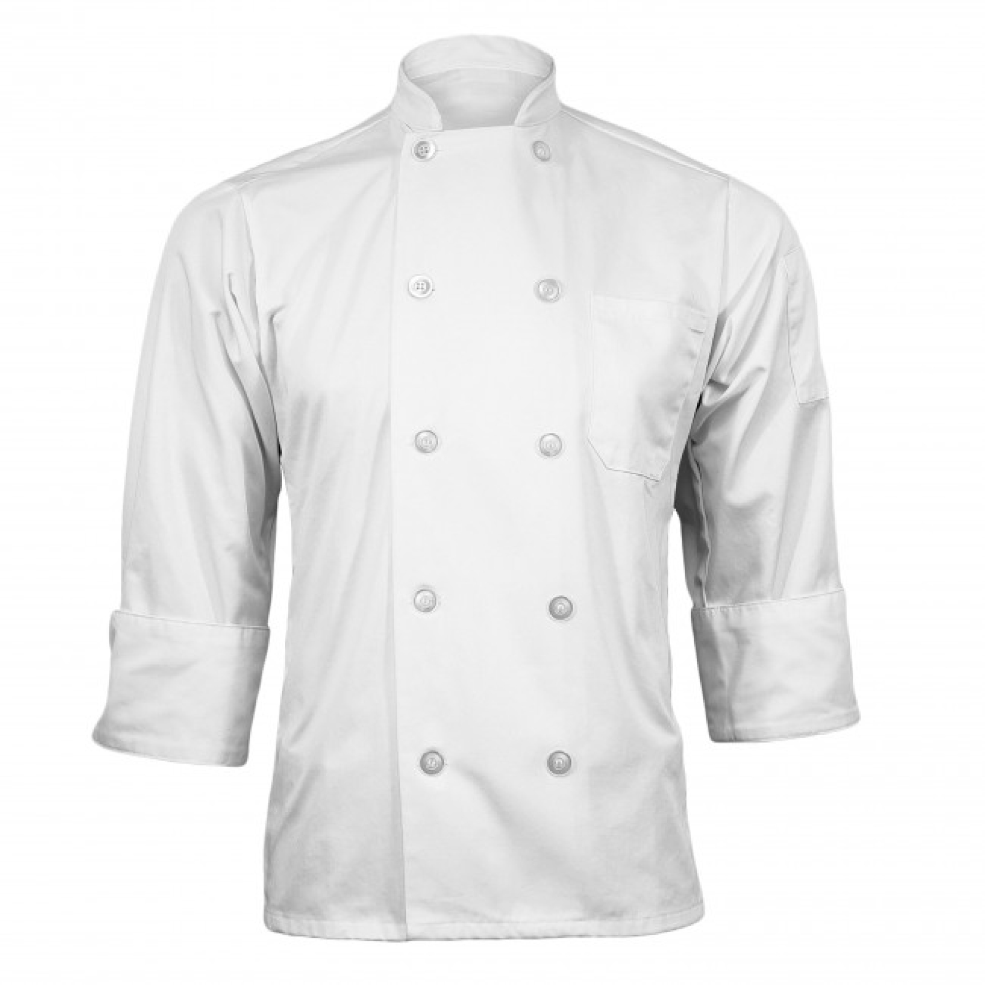 Classic Chef Coat with Long Sleeves (BLANK) 9