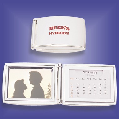 SILVER PERPETUAL CALENDAR W/ PHOTO FRAME 1
