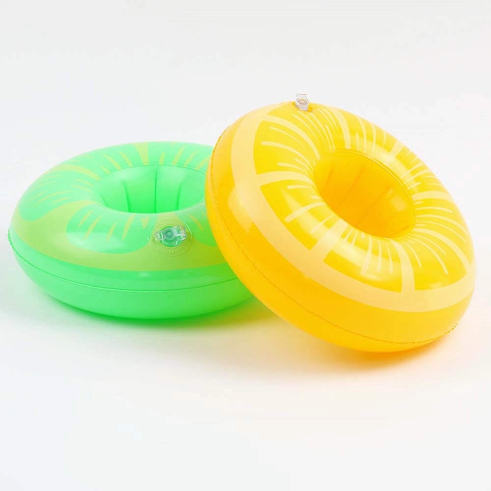 PVC Inflatable Lemon Floating Cup holder 3