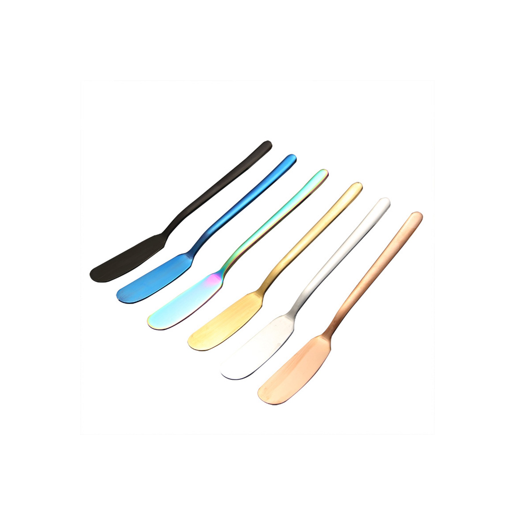 Stainless Steel Long- Handled Butter Knife 2