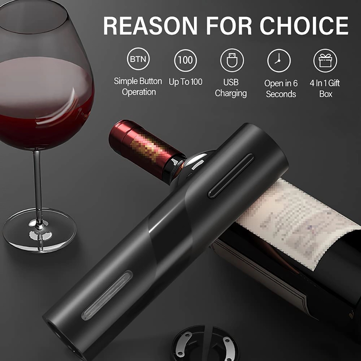 4-In-1 Wine Bottle Opener Kit 3