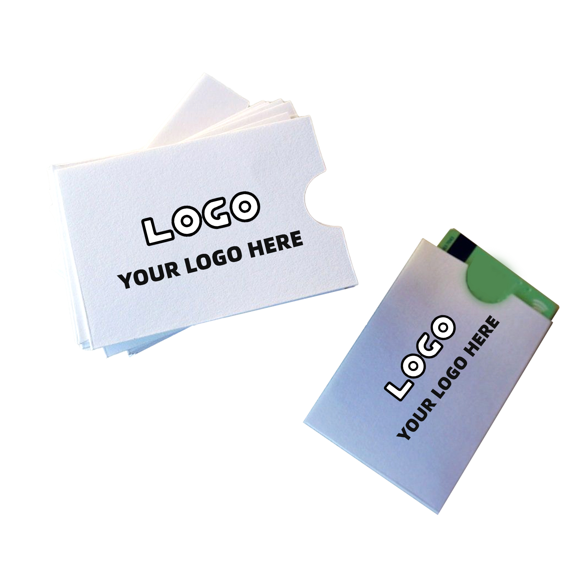 Customizable Card Stock Hotel Key Card Sleeve 1