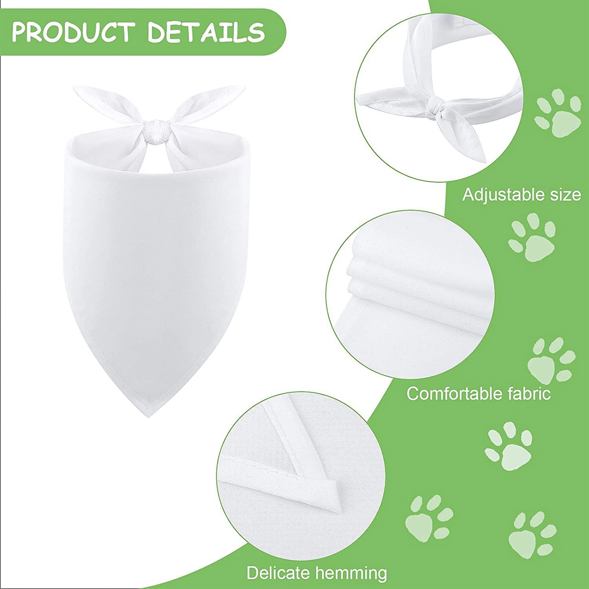 Sublimation Pet Triangular Scarf Kerchief MOQ50 4