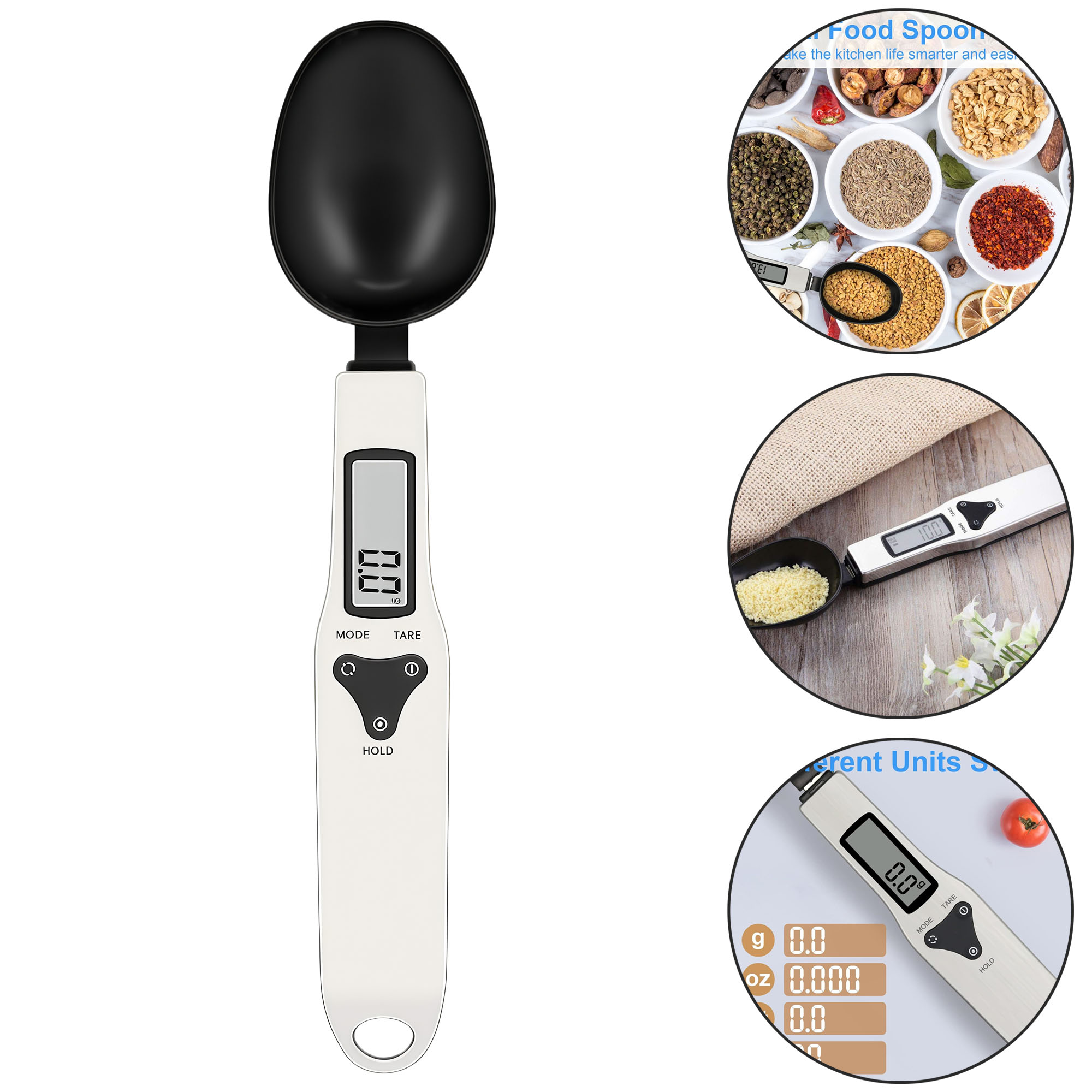 300g/0.01g Stainless Steel Electronic Spoon Scale 2