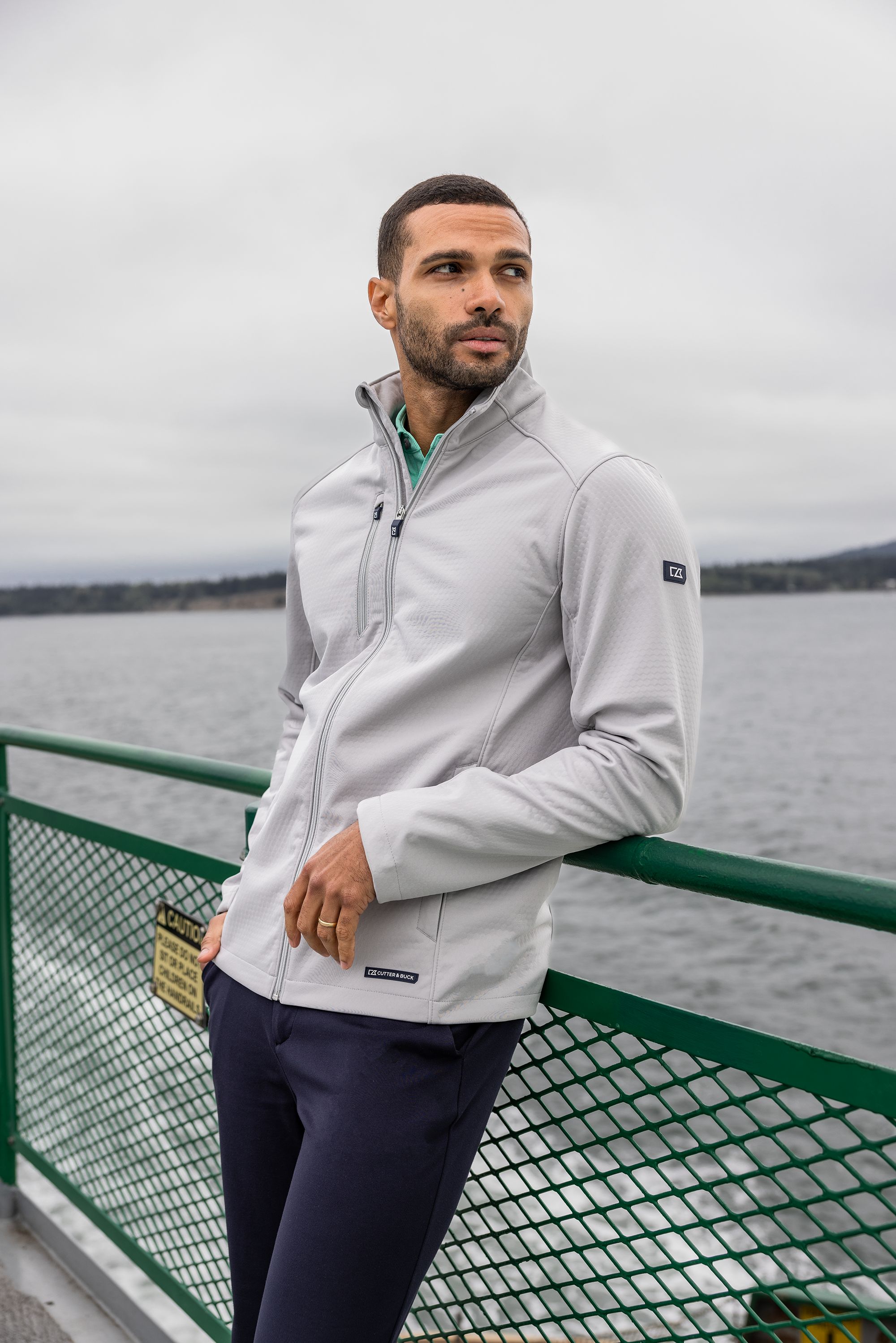 Cutter & Buck Evoke Recycled Honeycomb Fleece Mens Full Zip Jacket 13