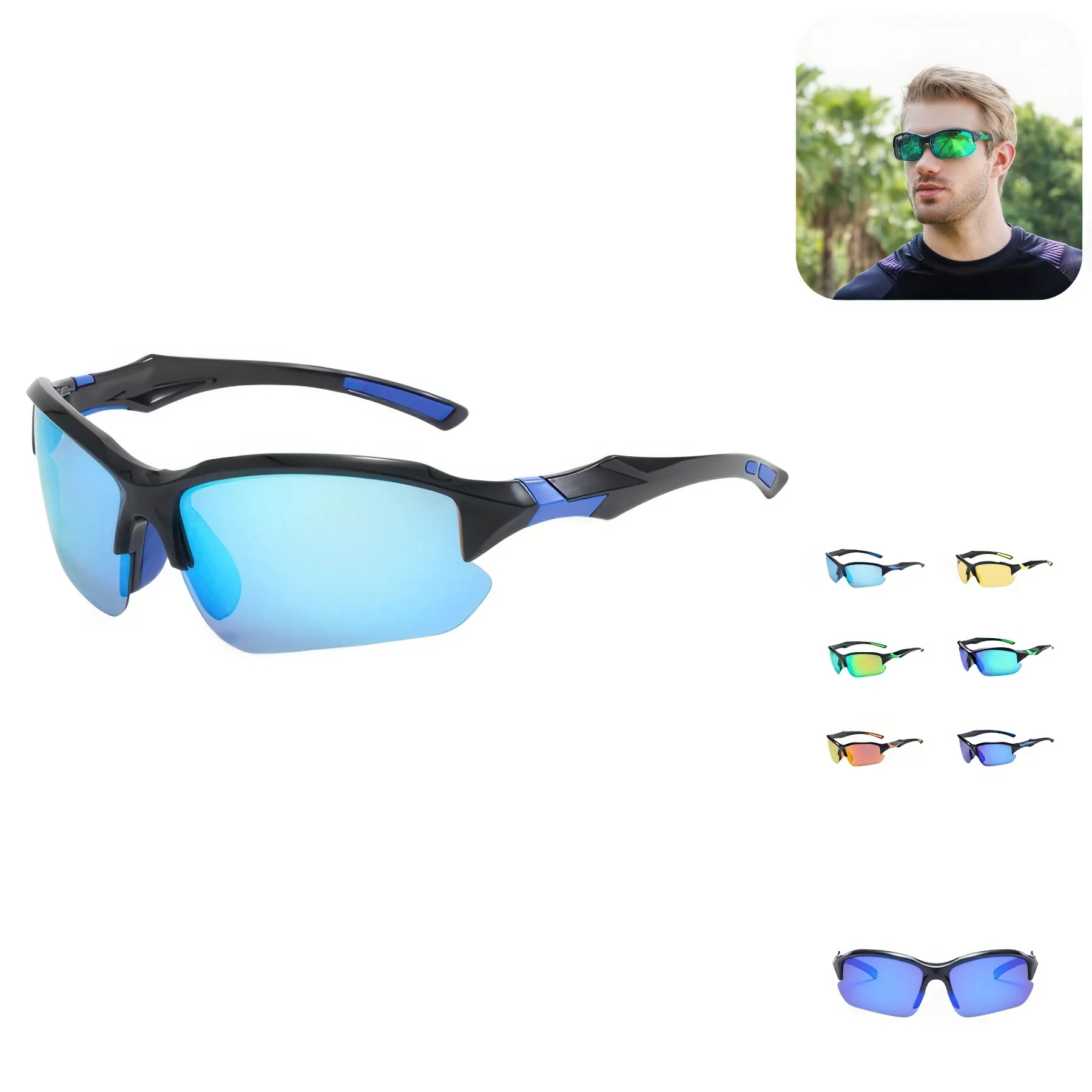 Colorful Cycling Polarized Sunglasses 2