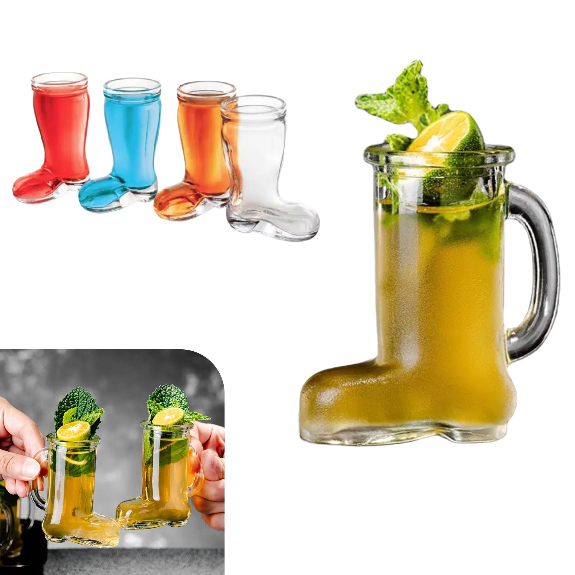 MOQ 20 pcs Boot Beer Glass 2