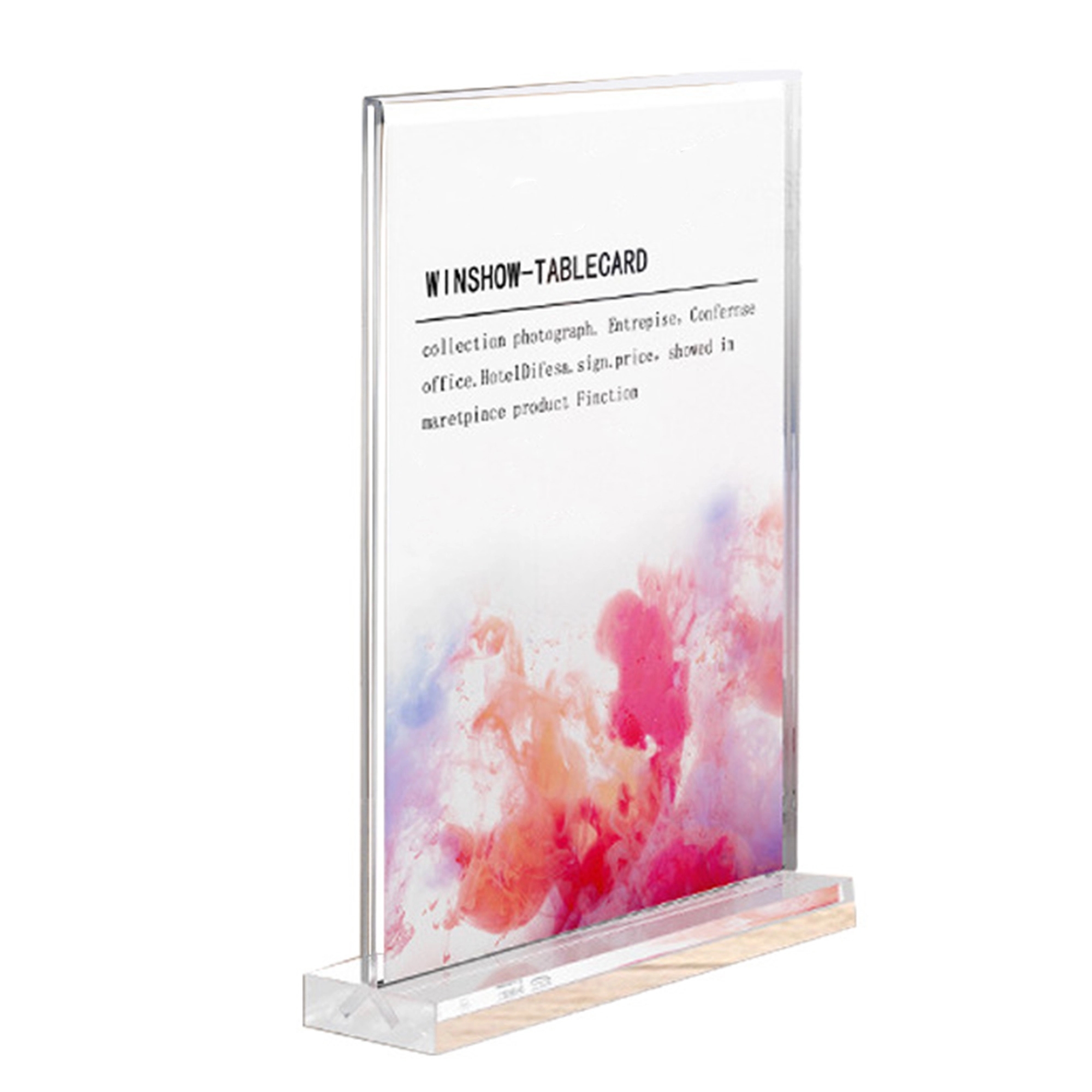 Acrylic Sign Holder 8.5 X 11 inchs 2