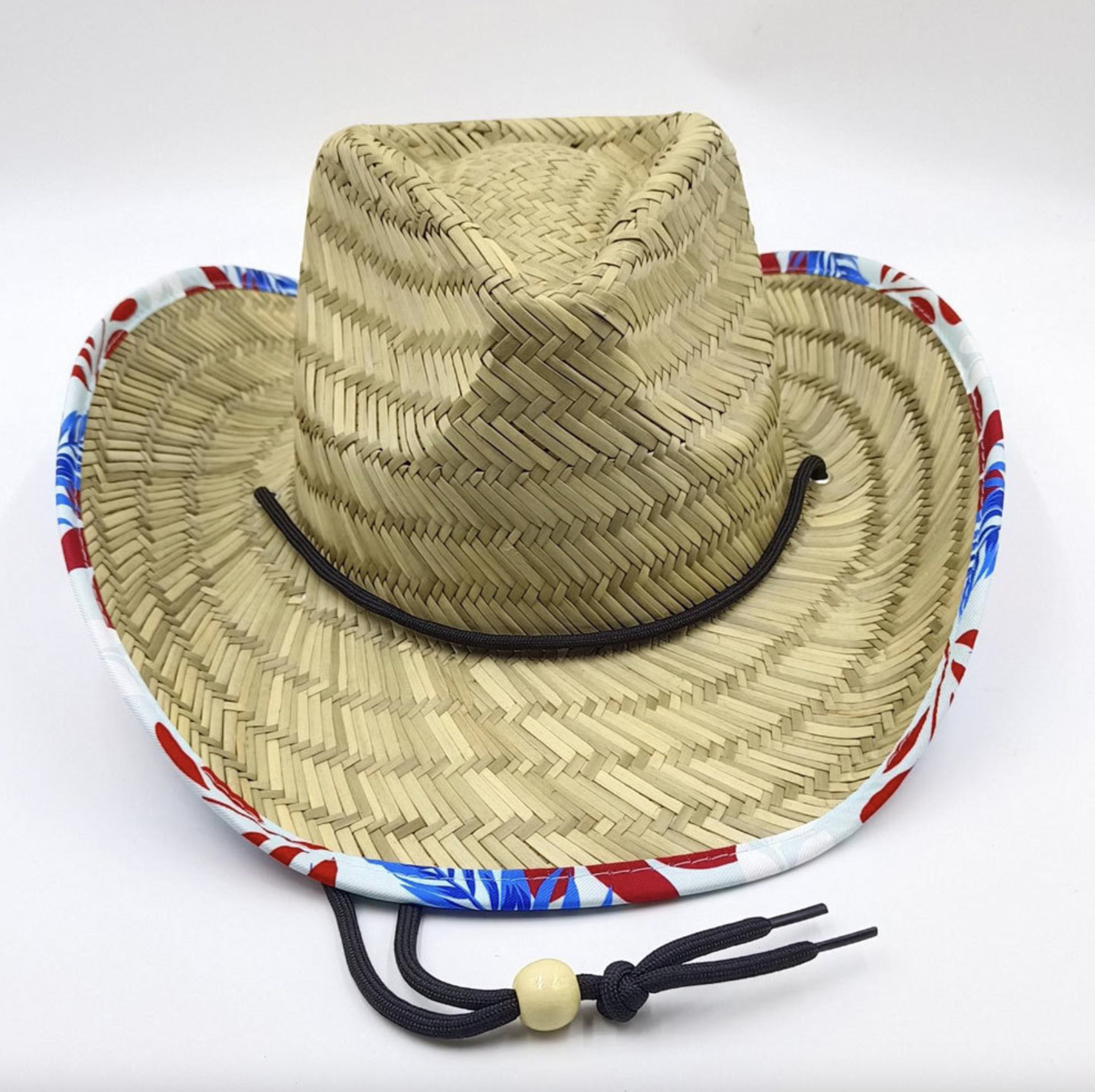 Cowboy/Cowgirl Western Straw Hat w/Full Under Brim 3