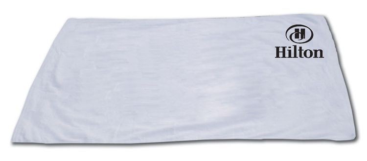 White 100% Cotton Terry Beach Towel - 30"x60"