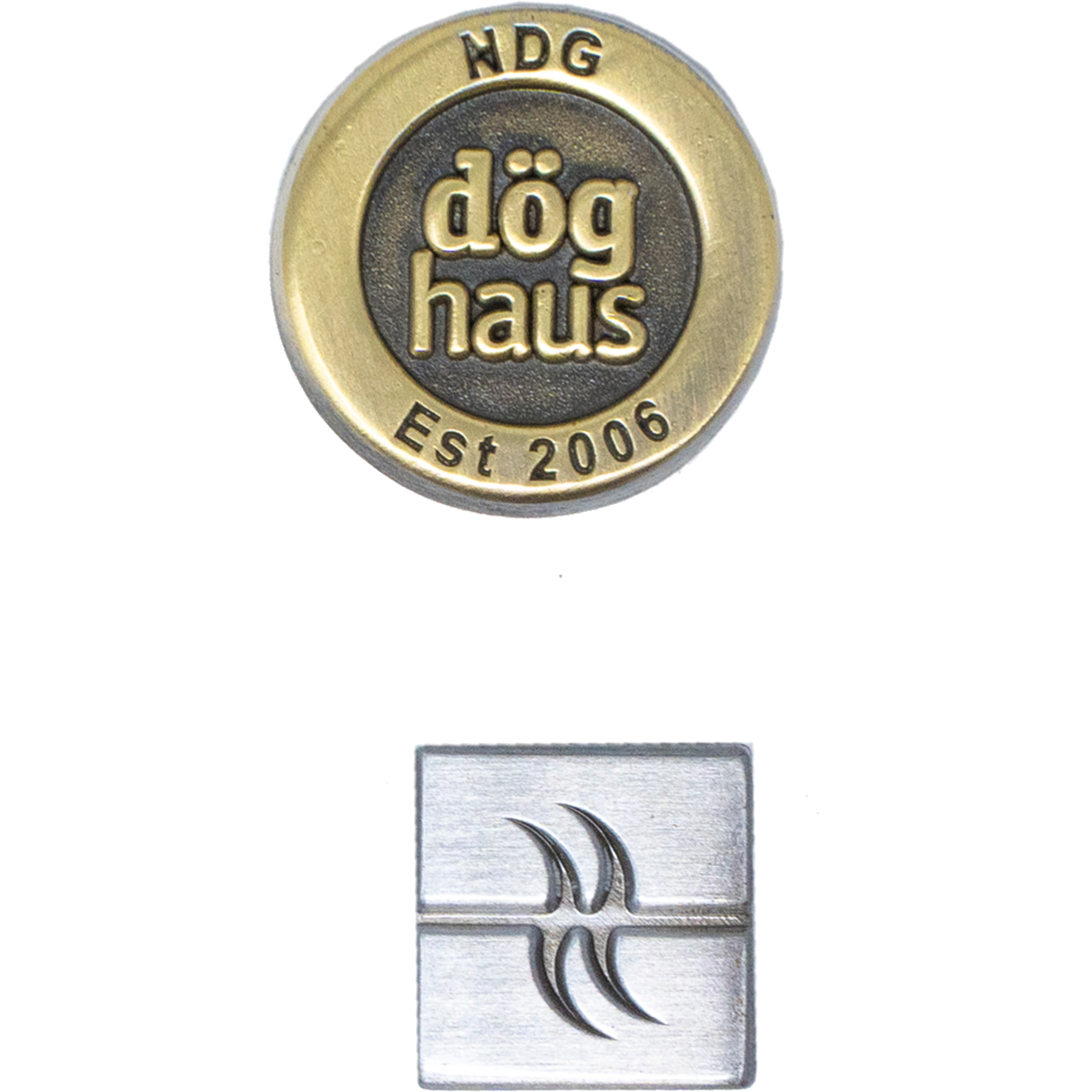 Diestruck Antiqued Lapel Pins: 1/2" W x 1/2" H 4
