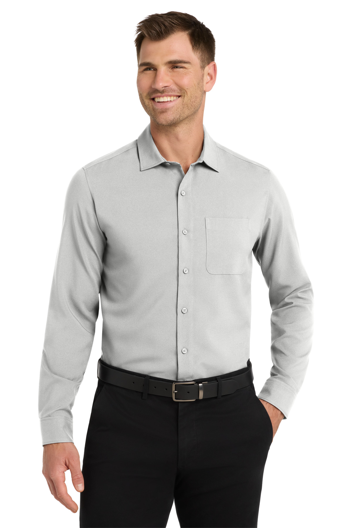 Port Authority Long Sleeve Performance Staff Shirt W401 6
