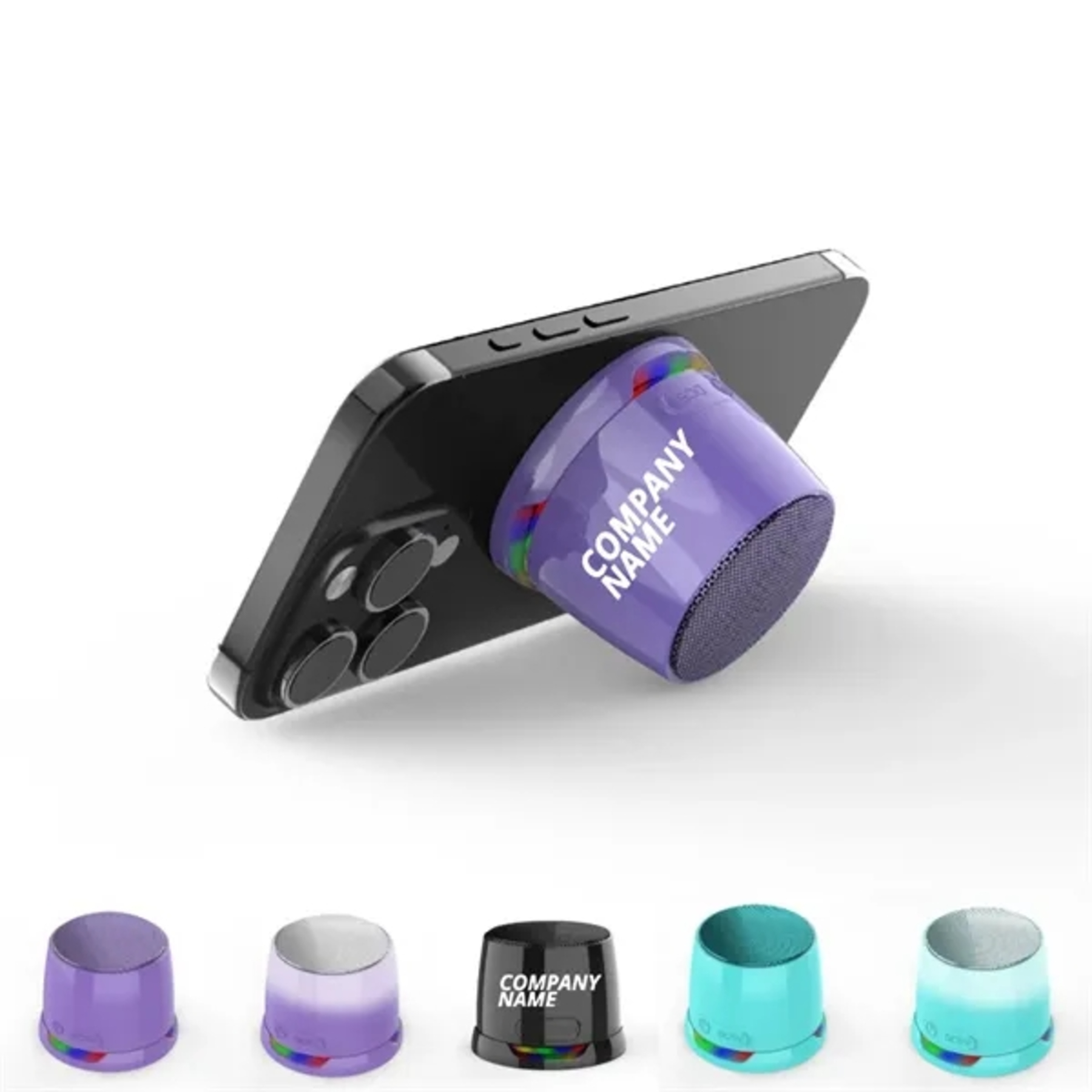Mini Bluetooth Speaker with Magnetic & Phone Holder 1