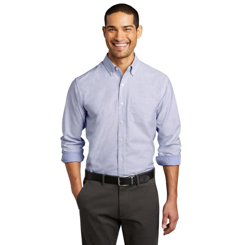 Port Authority SuperPro Oxford Stripe Shirt. 9