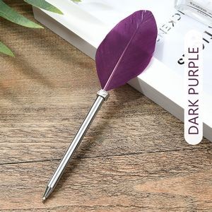 Short Tail Feather Metal Pen 6