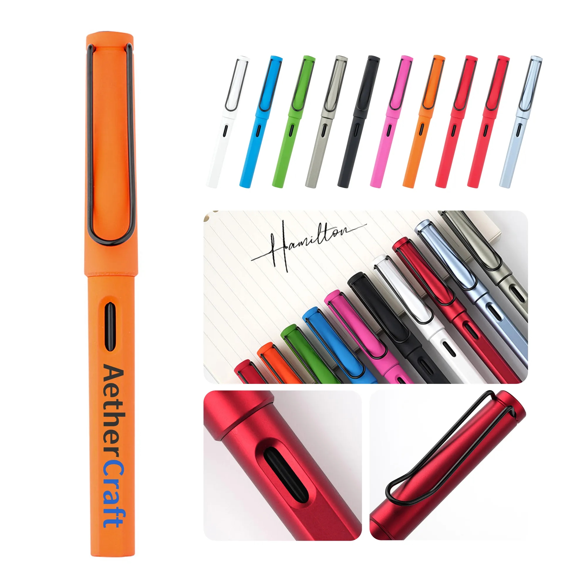 Durable Neutral Pen with Oval Ink Window 6