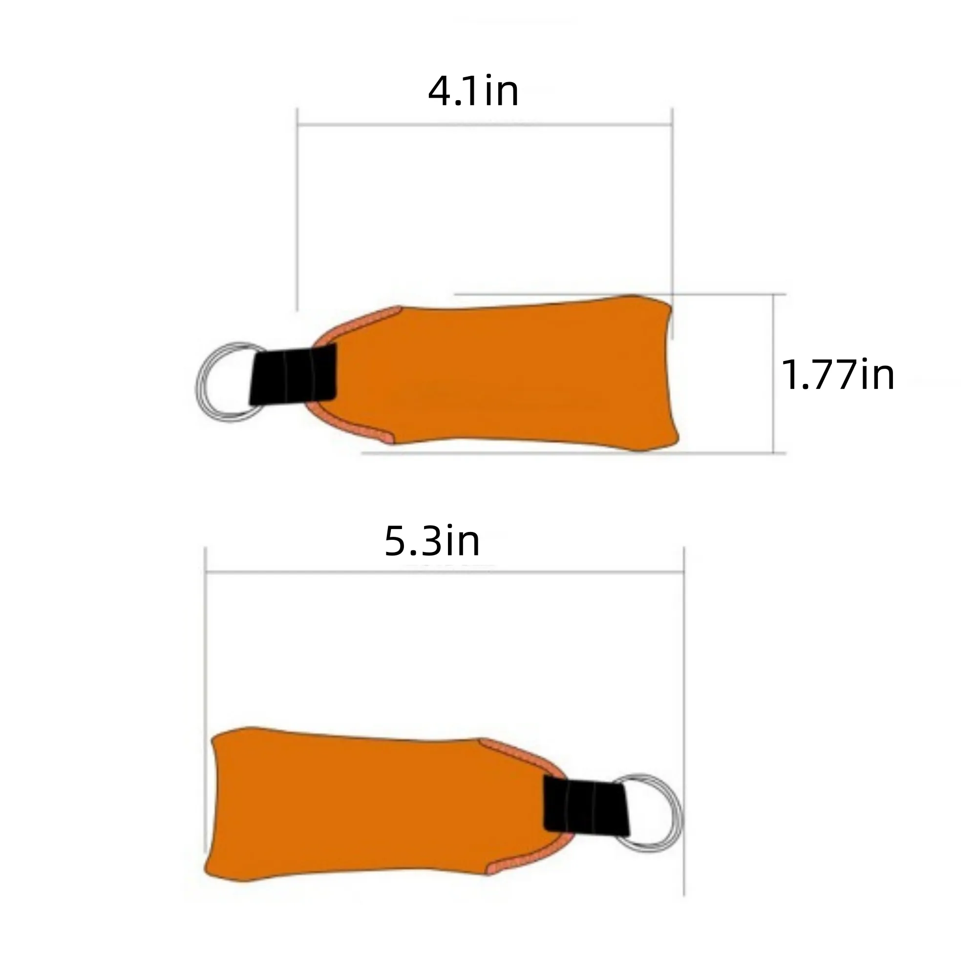 Water Sports Neoprene Keychain with Buoyancy 2
