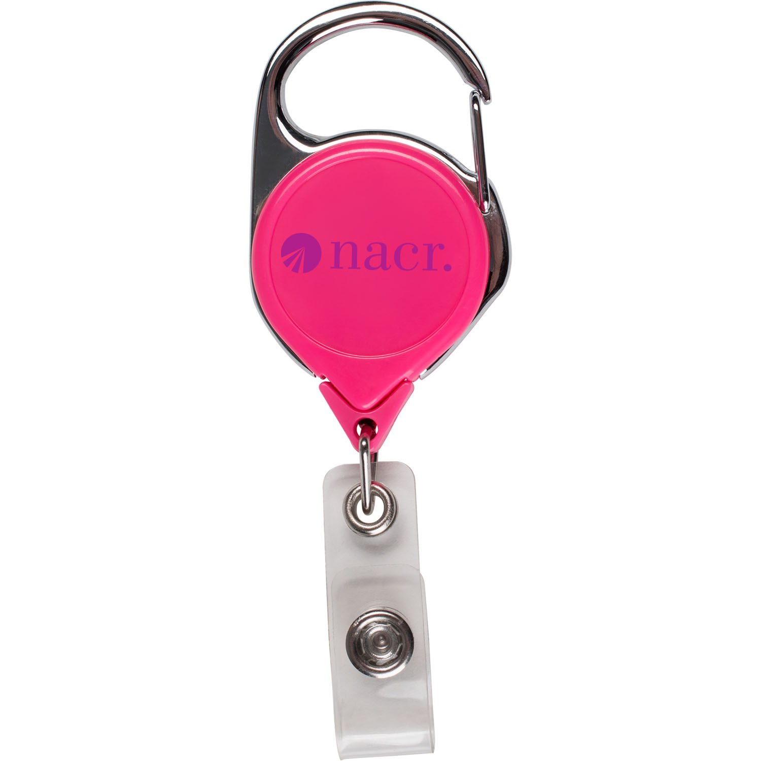 Round Retractable Badge Reel with Sport Clip