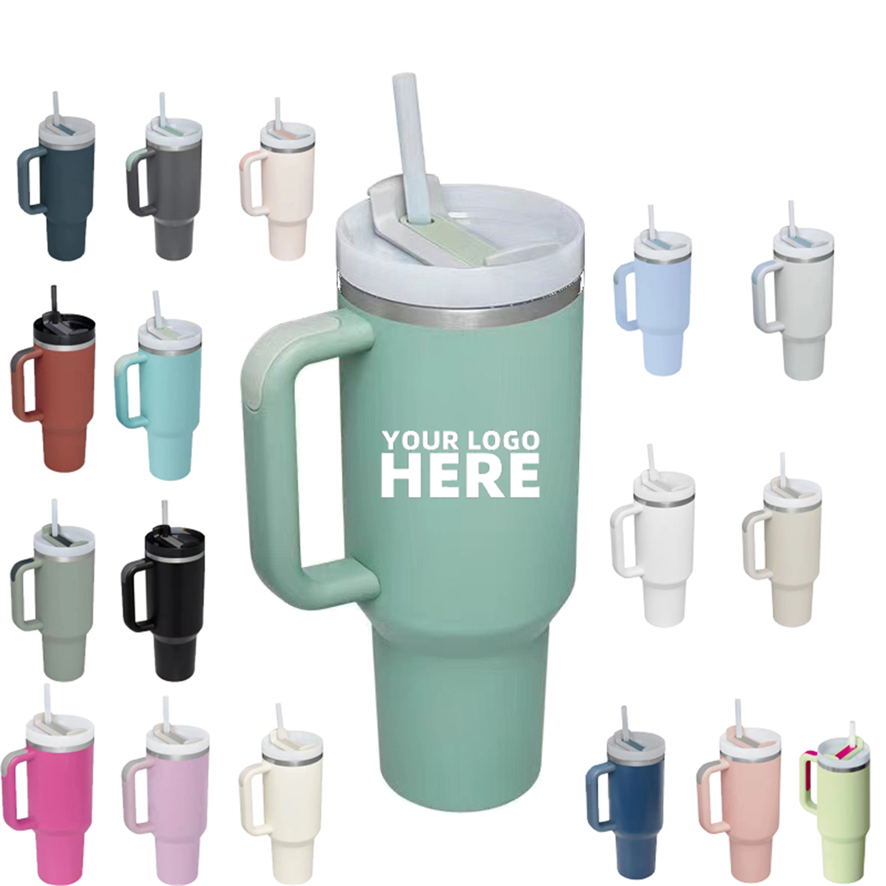 40oz Tumbler With Straw 2