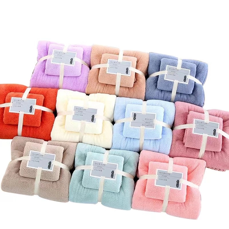 Coral Fleece Bath Towel Set 9