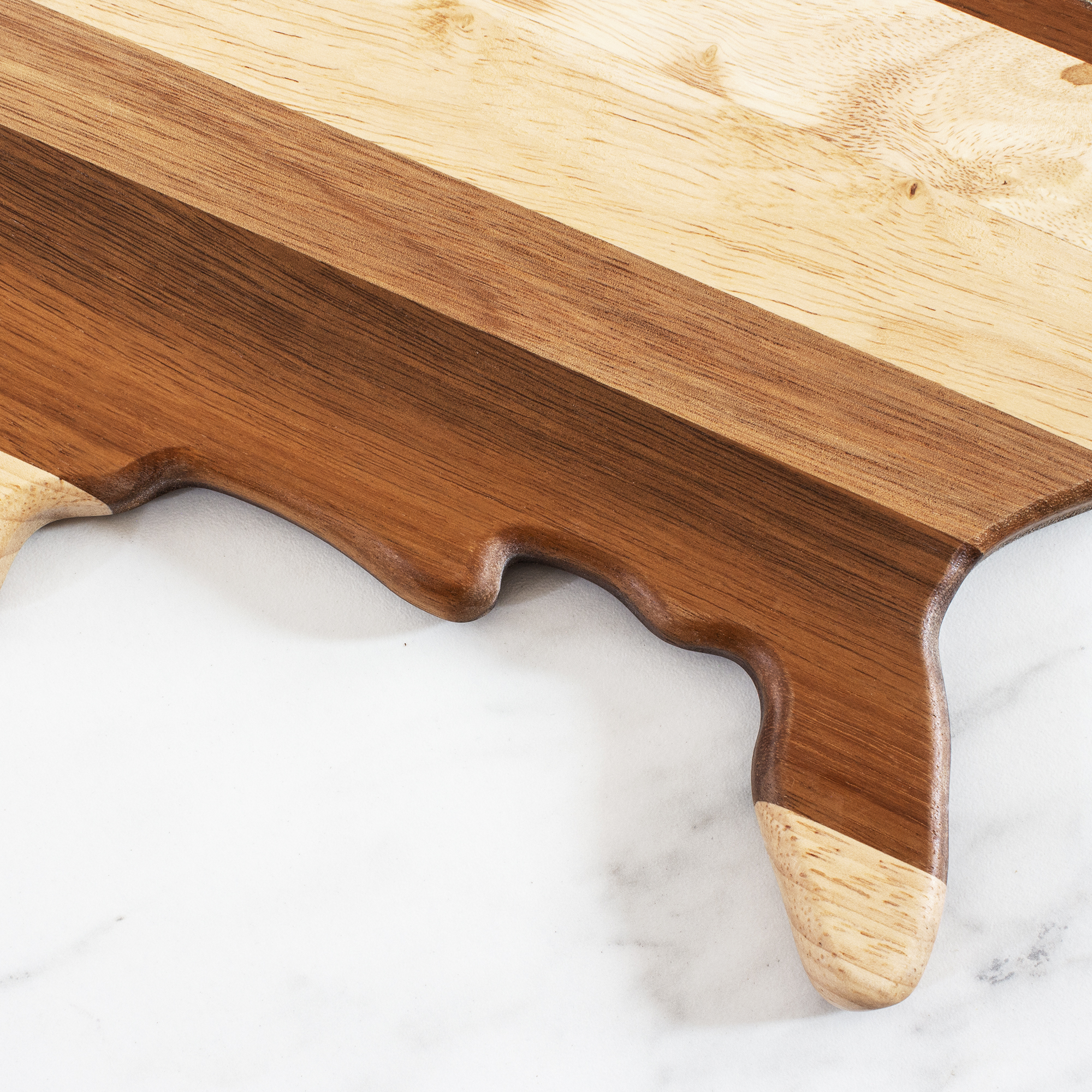 Rock & Branch® Shiplap Series USA Shaped Wood Serving and Cutting Board 6