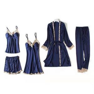 5 Pieces Pijamas Woman Pajamas Set For Women 2