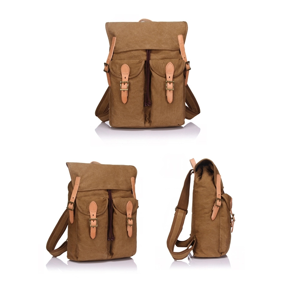 Dual Pocket Drawstring  Backpack 6