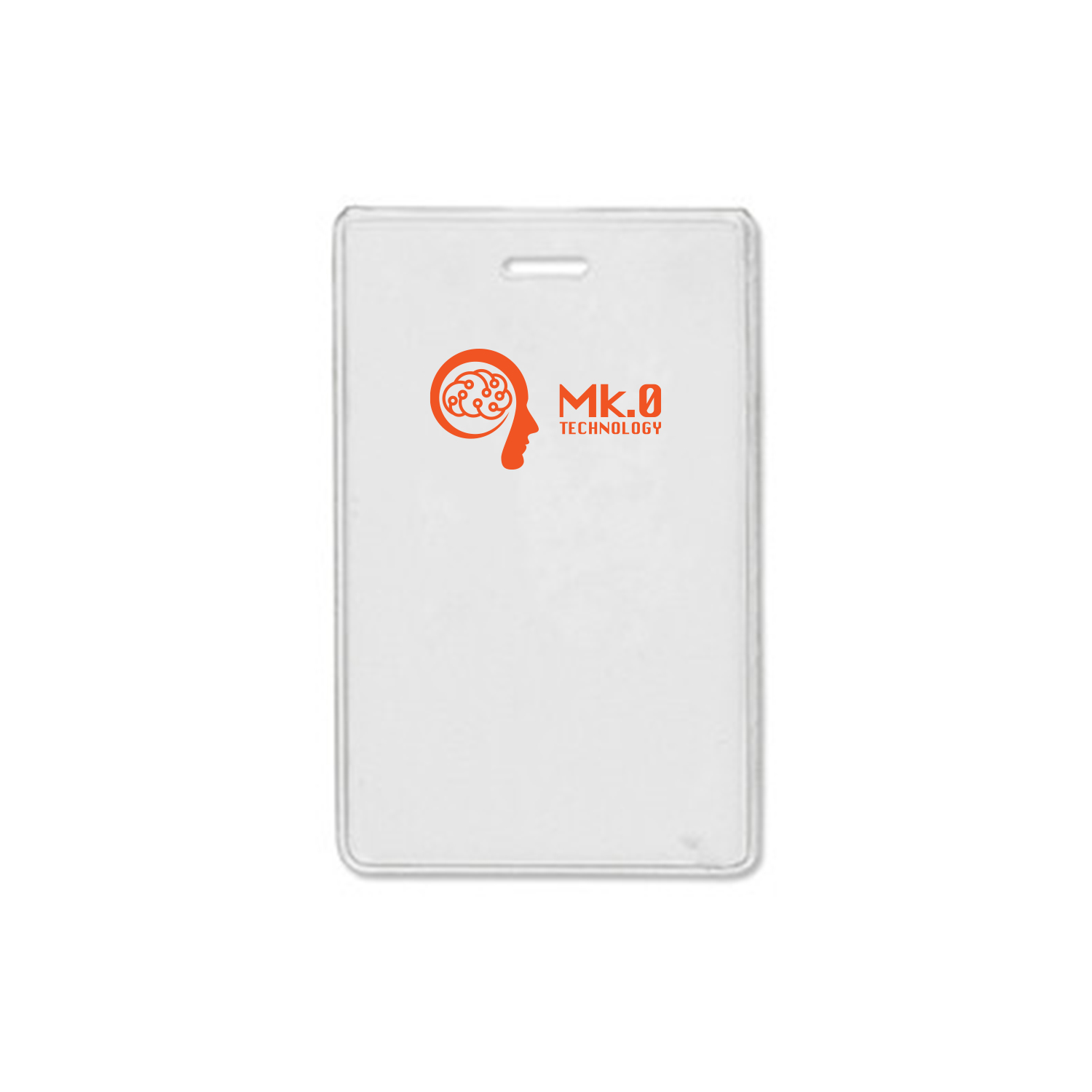 2.78" W x 4.38" H - Vertical Clear Vinyl Badge Holder (1 Color Imprint) 1