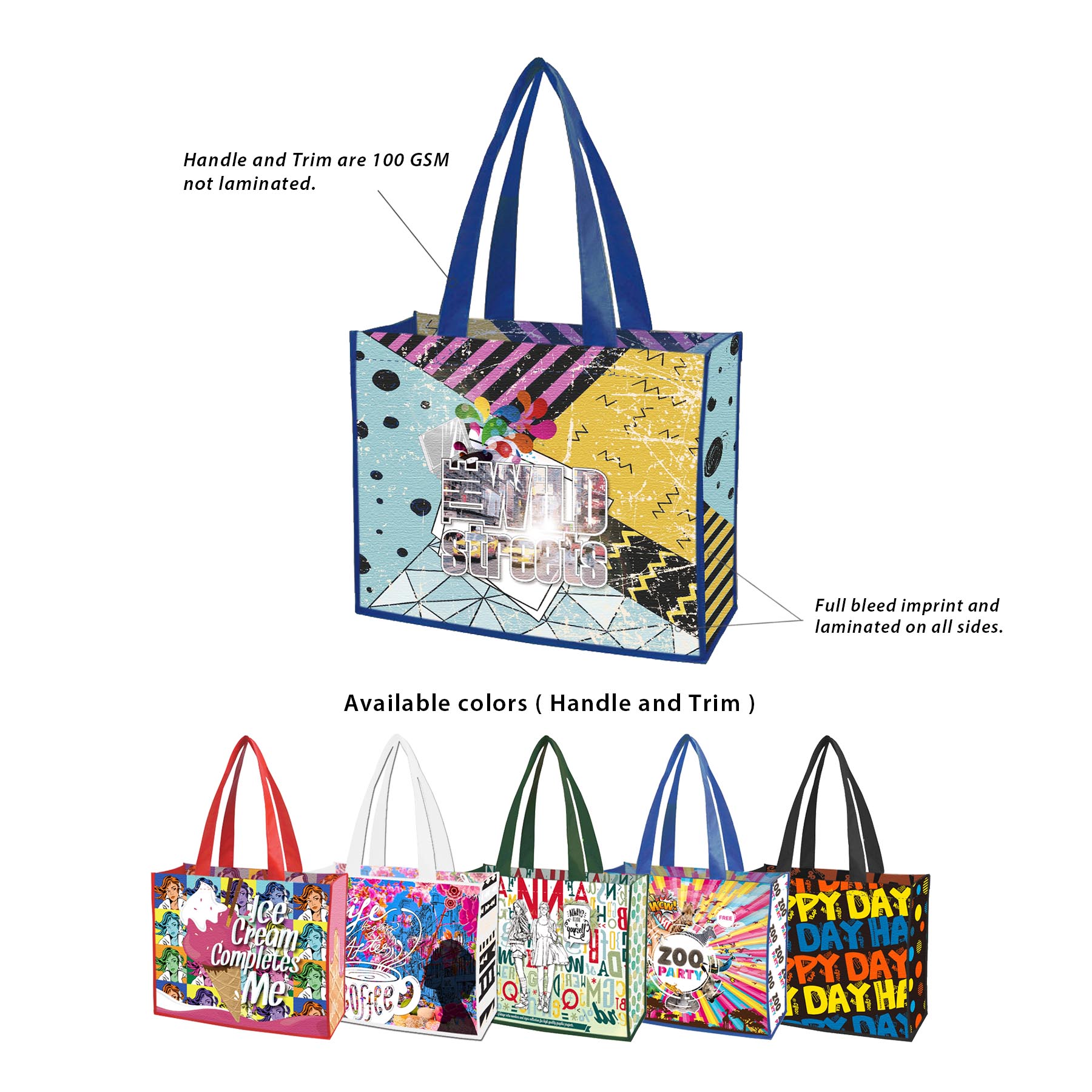 Free Shipping 16 x 12 Small Quantity Custom All Sides Laminated Bag 2
