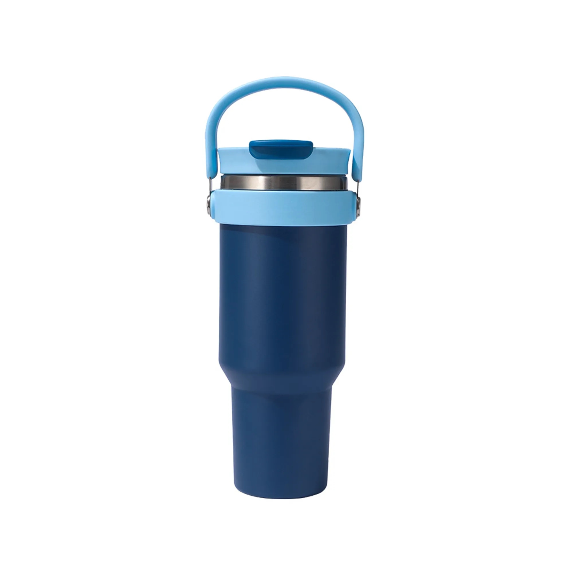 Outdoor 40oz Car Thermos Cup with Handle and Straw 8