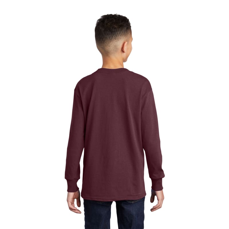 Port & Company Youth Long Sleeve Core Cotton Tee. 14