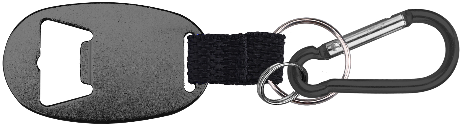 Jumbo Size Oval Shape Bottle Opener with Strap & Carabiner 3