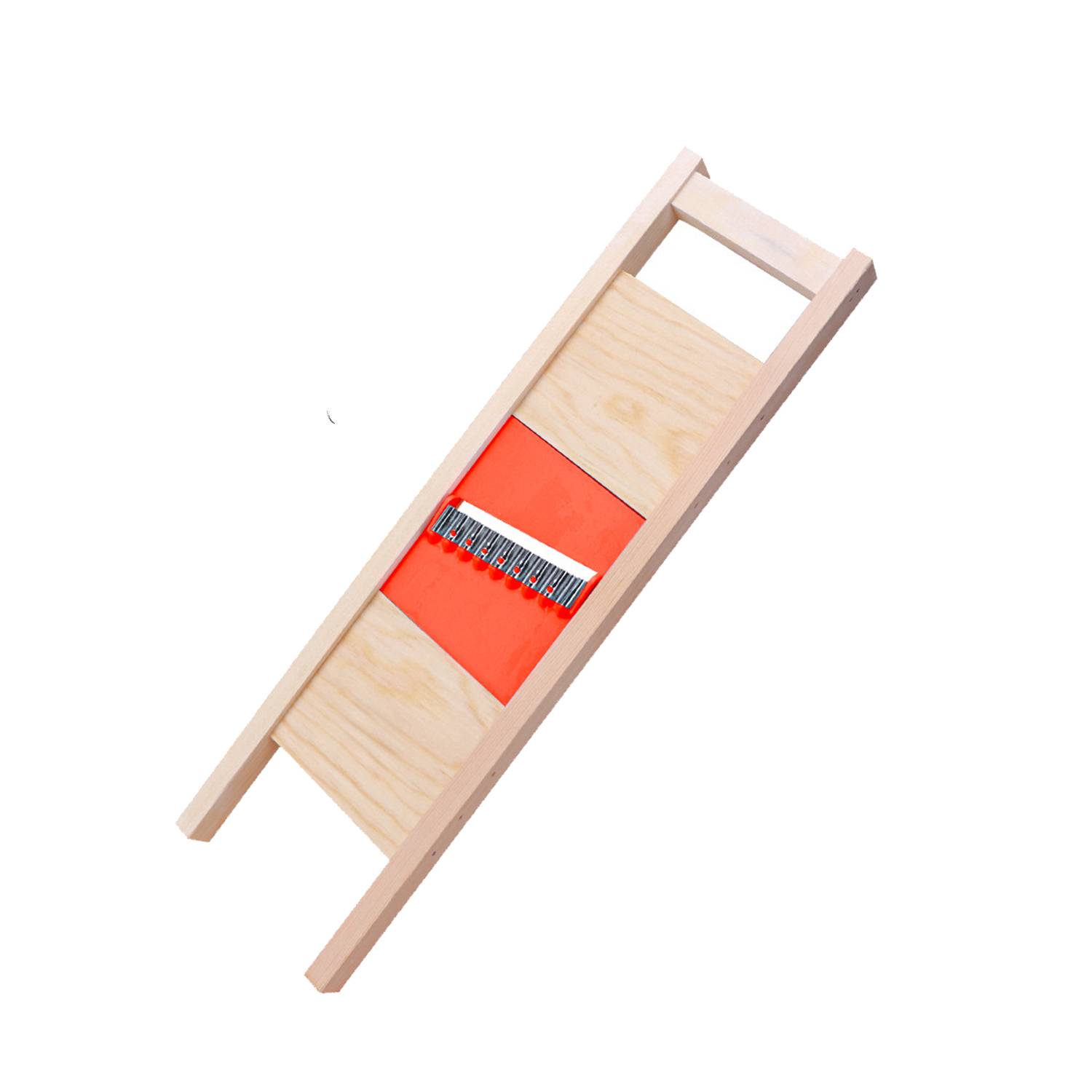 Handheld Kitchen Solid Wood Potato Grid Slicer 2