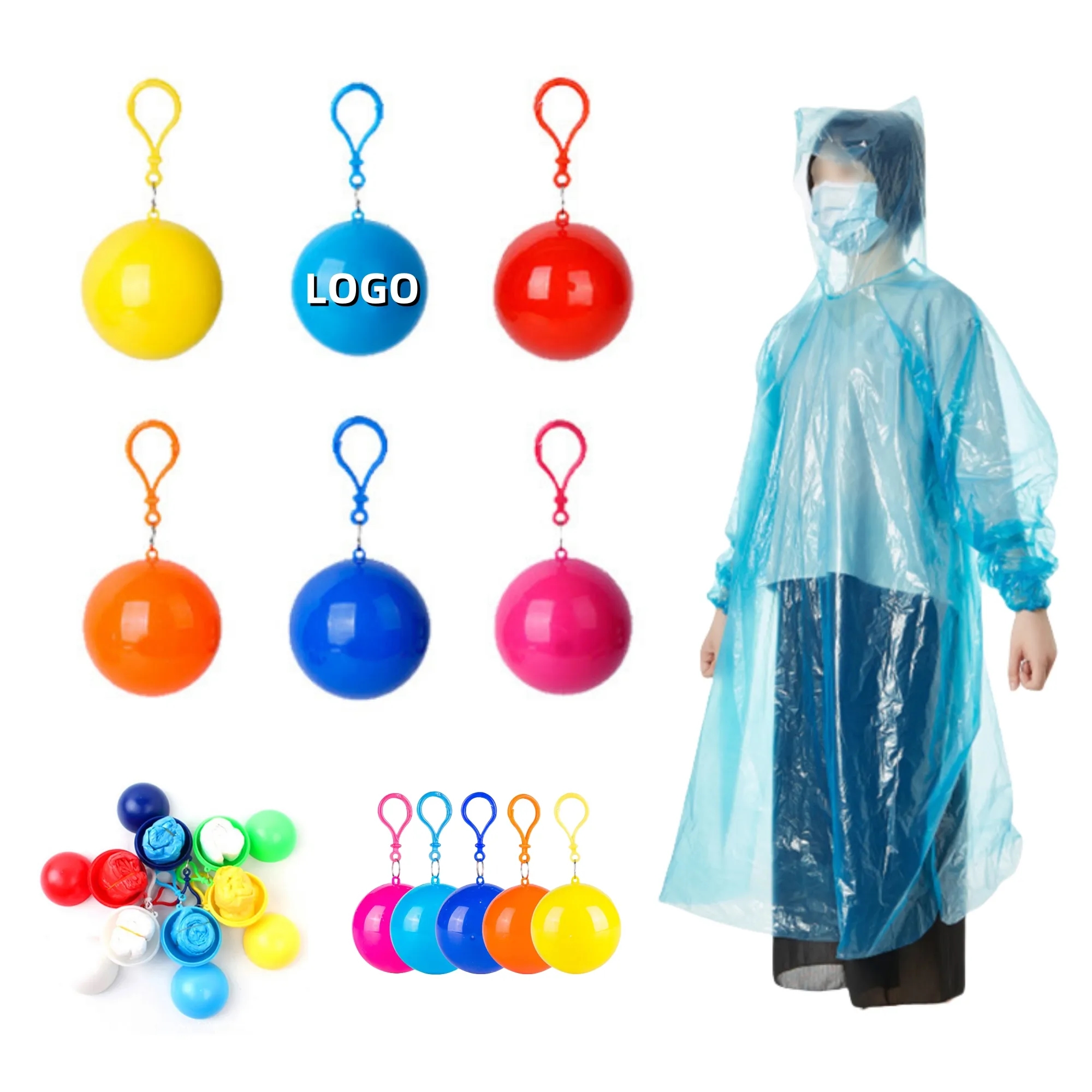 Portable Disposable Raincoat Ball 3