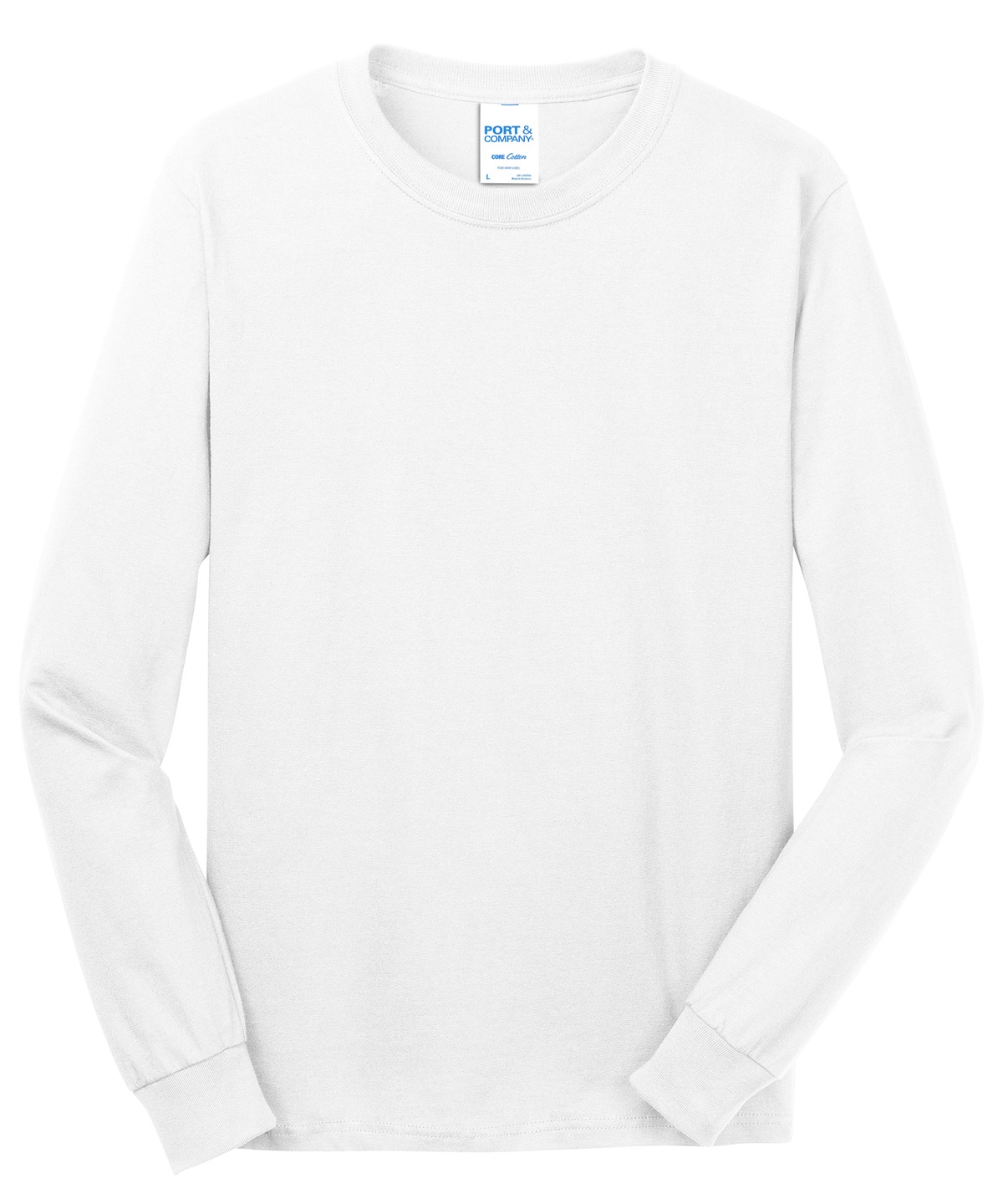 Port & Co Long Sleeve Core Cotton Tee. PC54LS 113