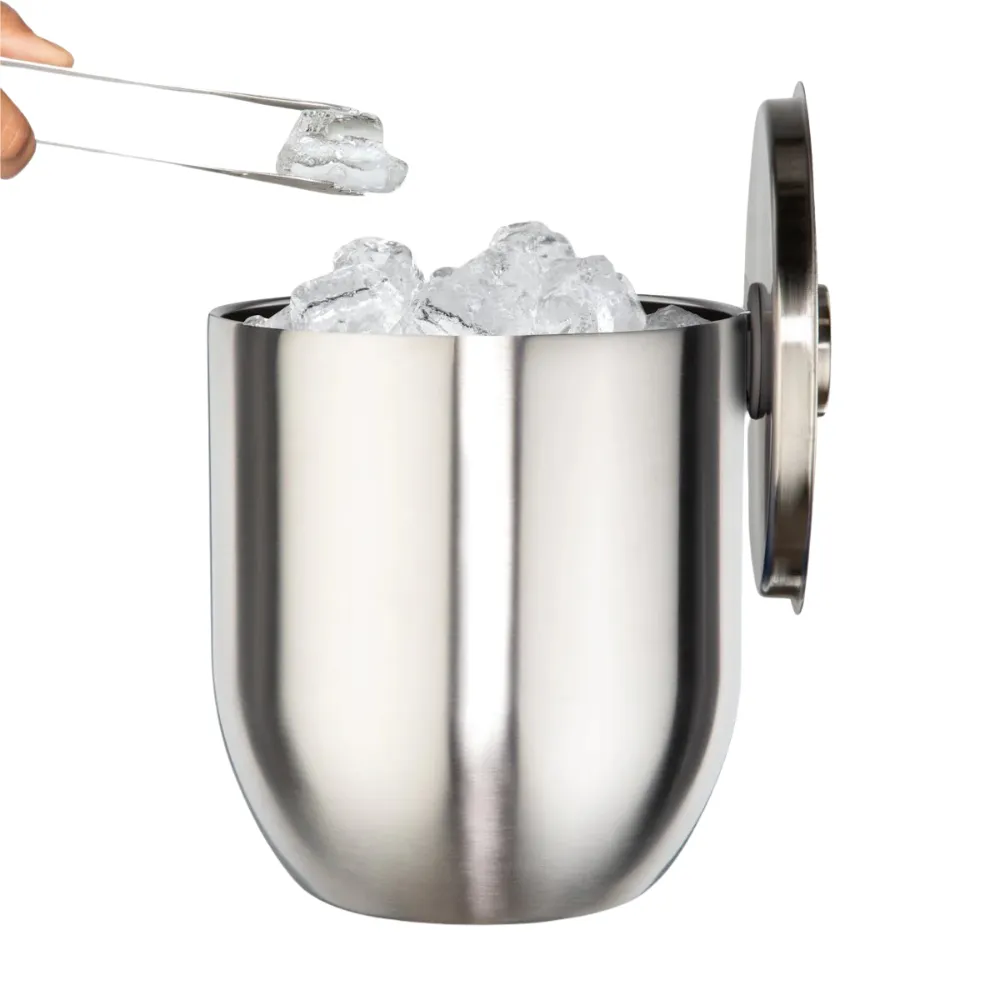 3L Insulated Ice Bucket with Lid and Tongs 9
