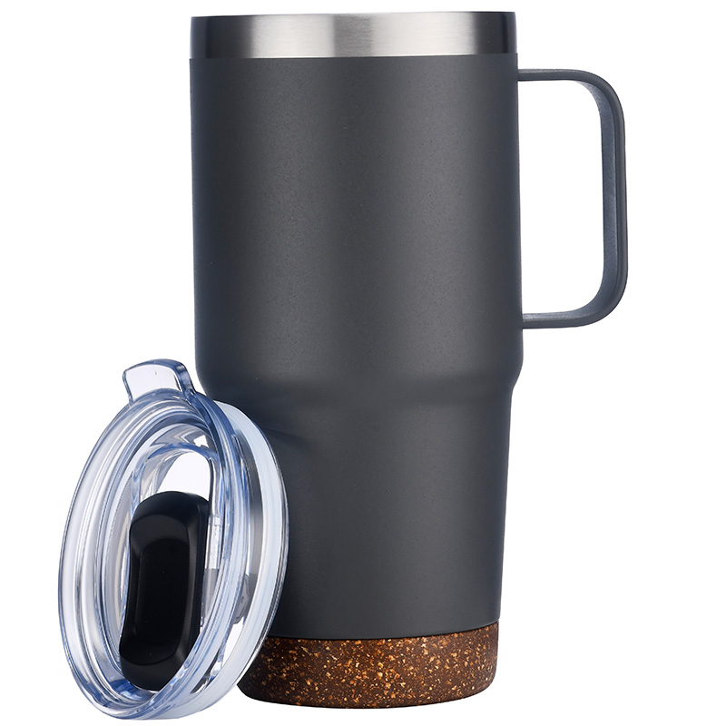 24oz. Travel Mug with Cork Bottom & Lid 1