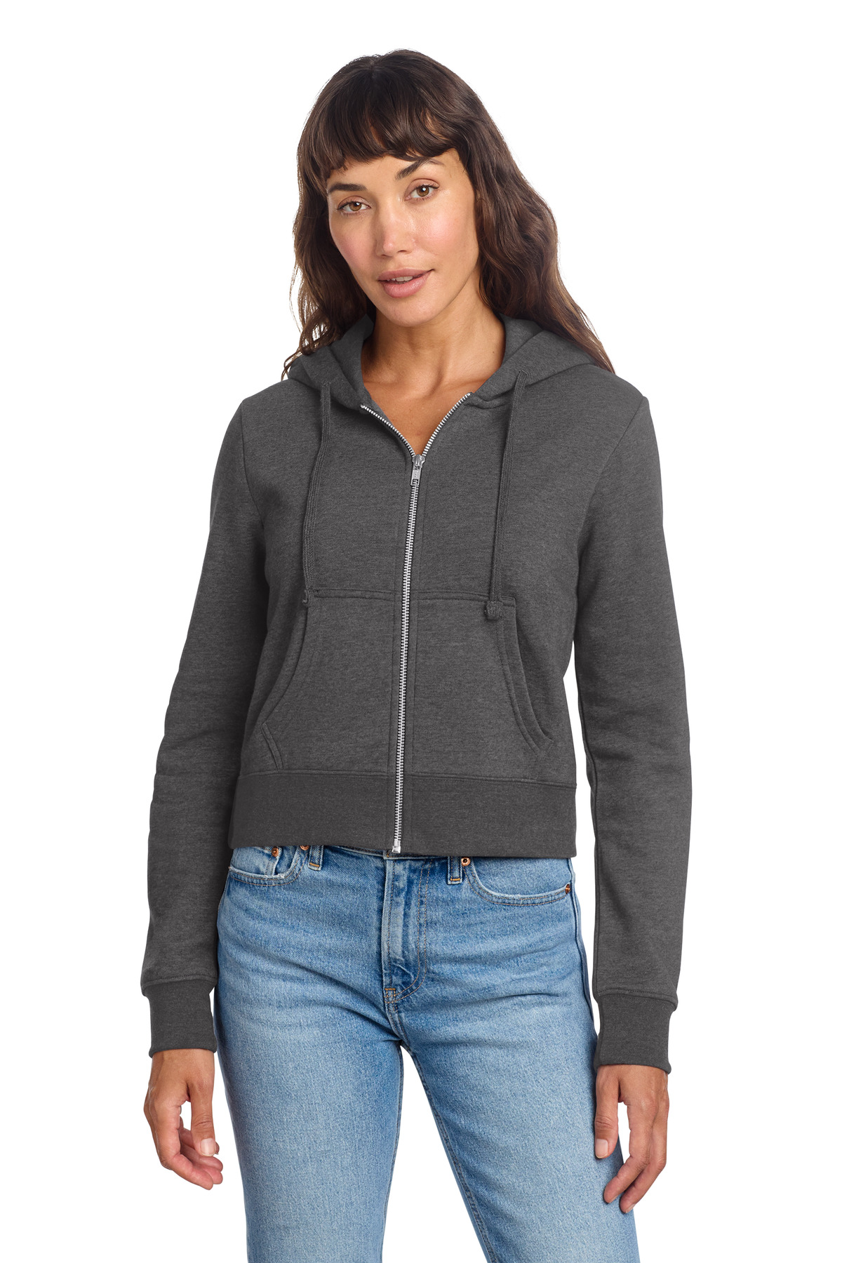 District Women's V.I.T. Fleece Full-Zip Hoodie DT6103 66