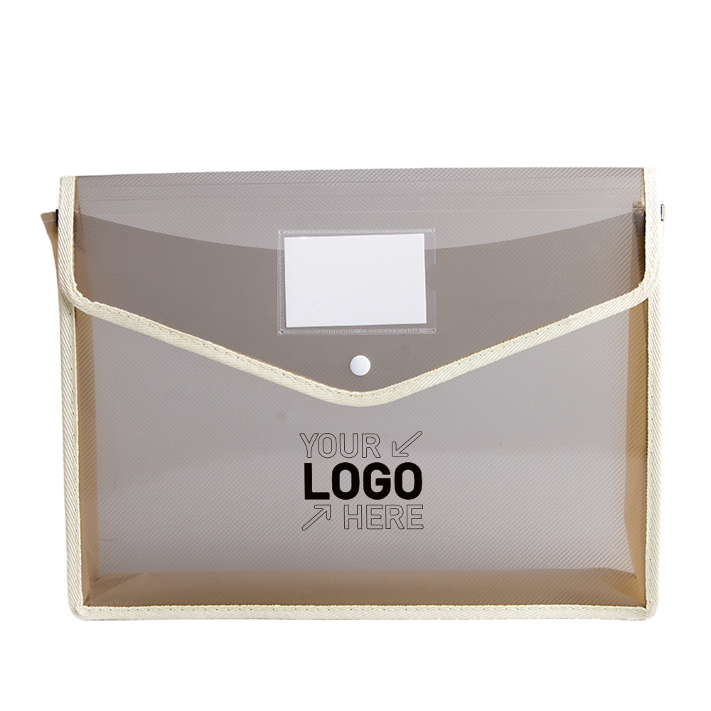 Transparent PP Snap Document Bag 2