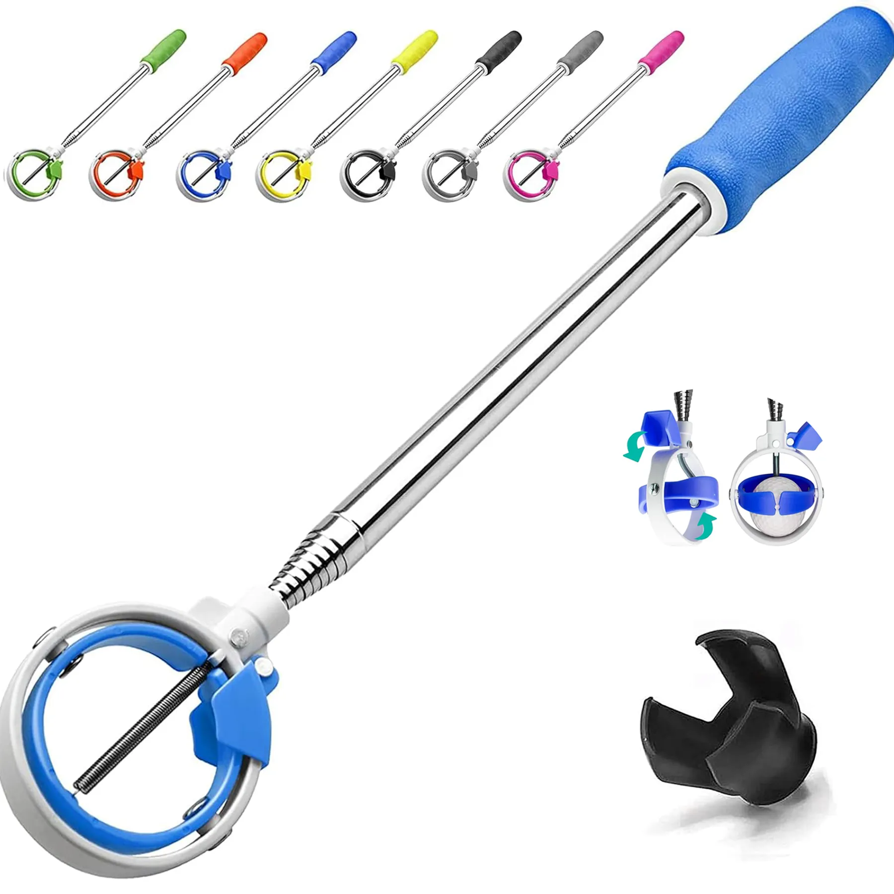 Golf Ball Retriever with Locking Clip 1